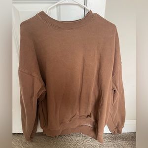 BRANDY MELVILLE Erica oversized sweatshirt brown
